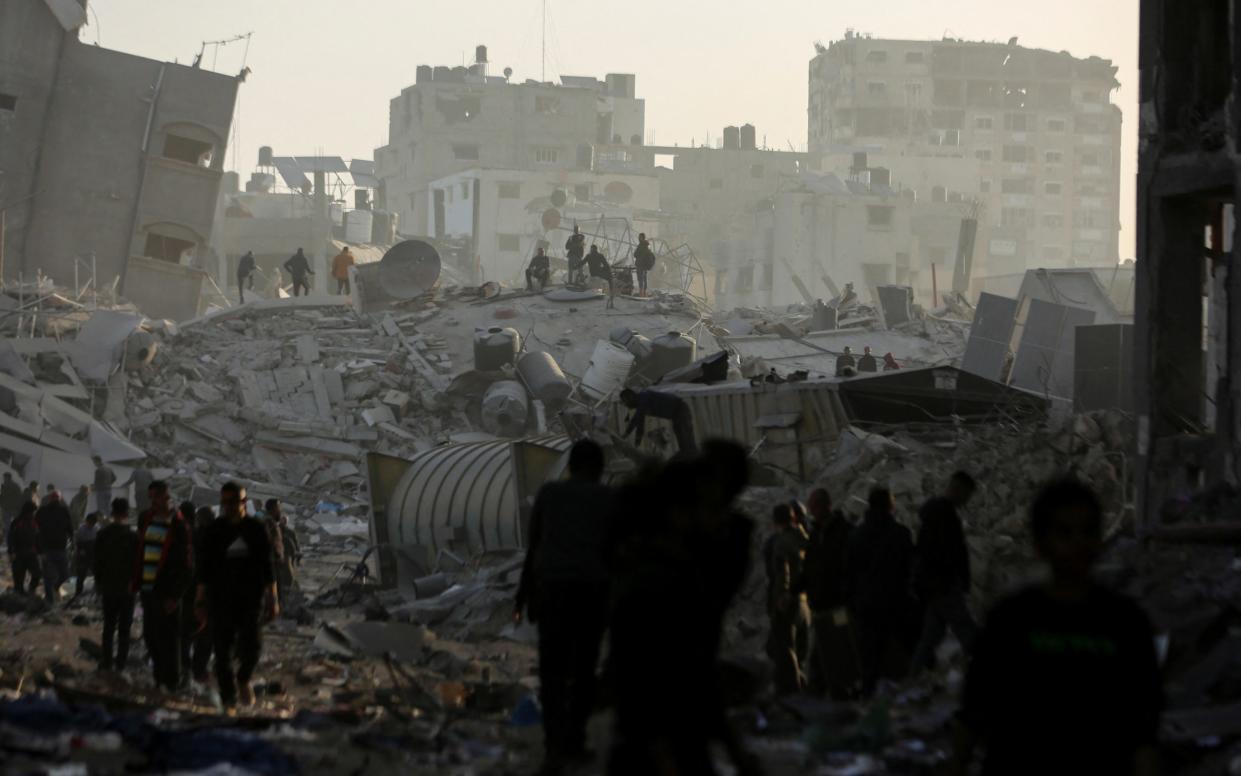 Destruction at Al-Shifa hospital