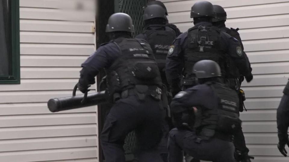 An anti-terrorism operation is underway in Sydney. Picture: NCA NewsWire handout via NSW Police