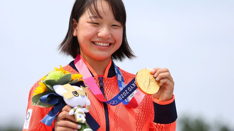 Skateboarding - Women's Street - Medal Ceremony