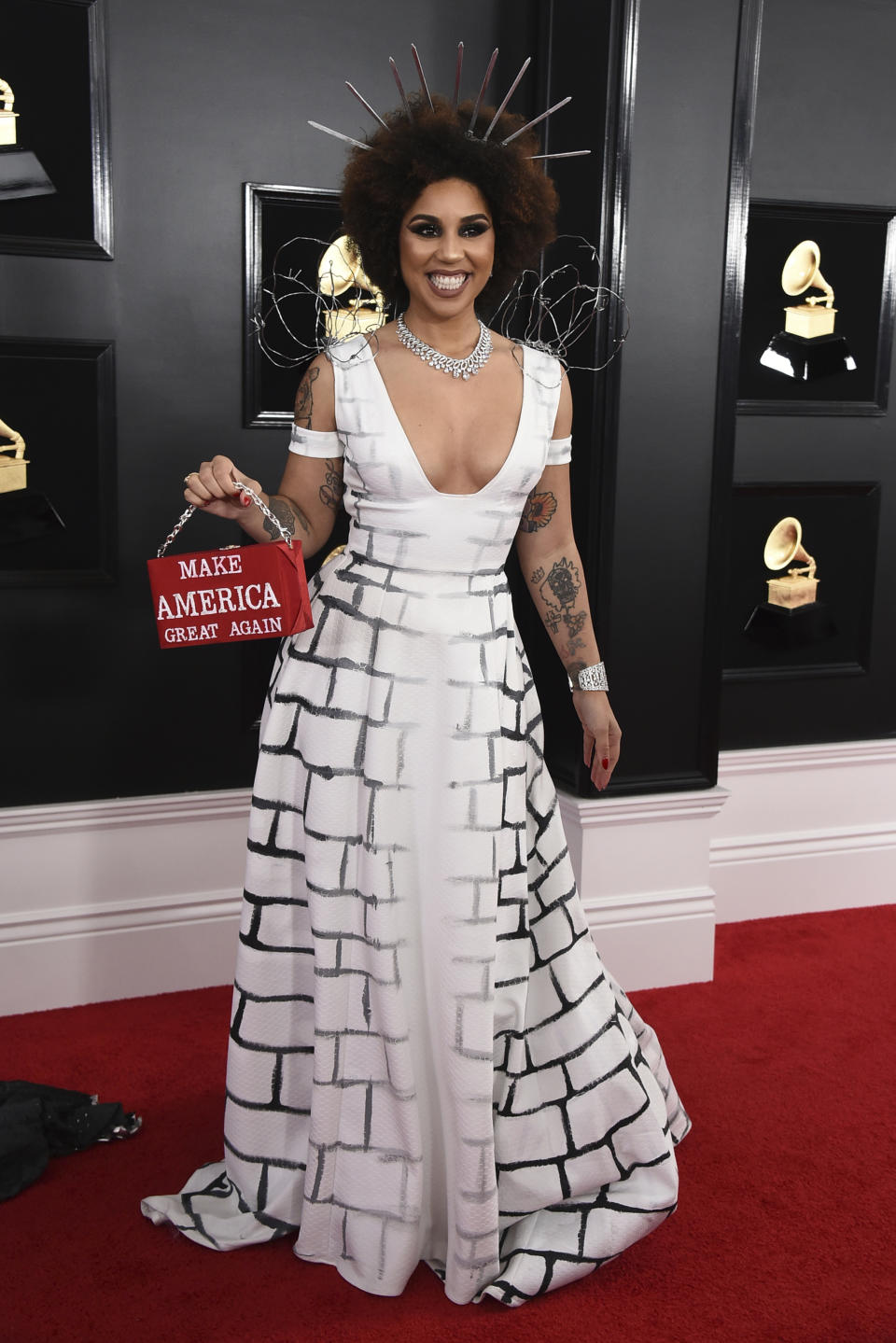 Joy Villa llega a la ceremonia de los premios Grammy el domingo 10 de febrero del 2019 en Los Angeles. (Foto por Jordan Strauss/Invision/AP)