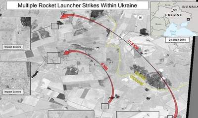 US Images Show Rockets 'Fired From Russia'