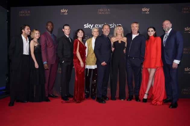 The cast of House Of The Dragon at the show's London premiere (Photo: Scott Garfitt/Invision/AP/Shutterstock)