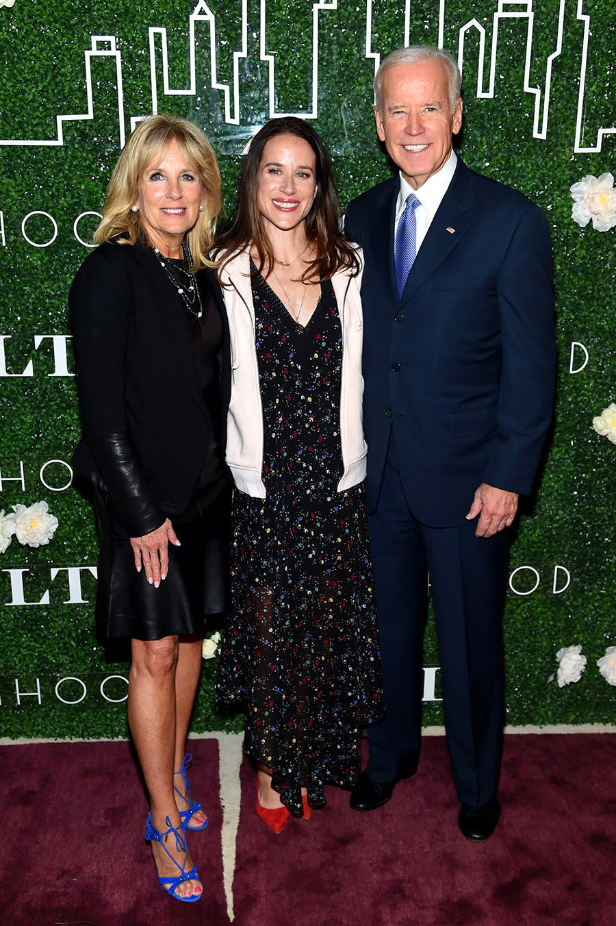 Ashley Biden poses with her parents