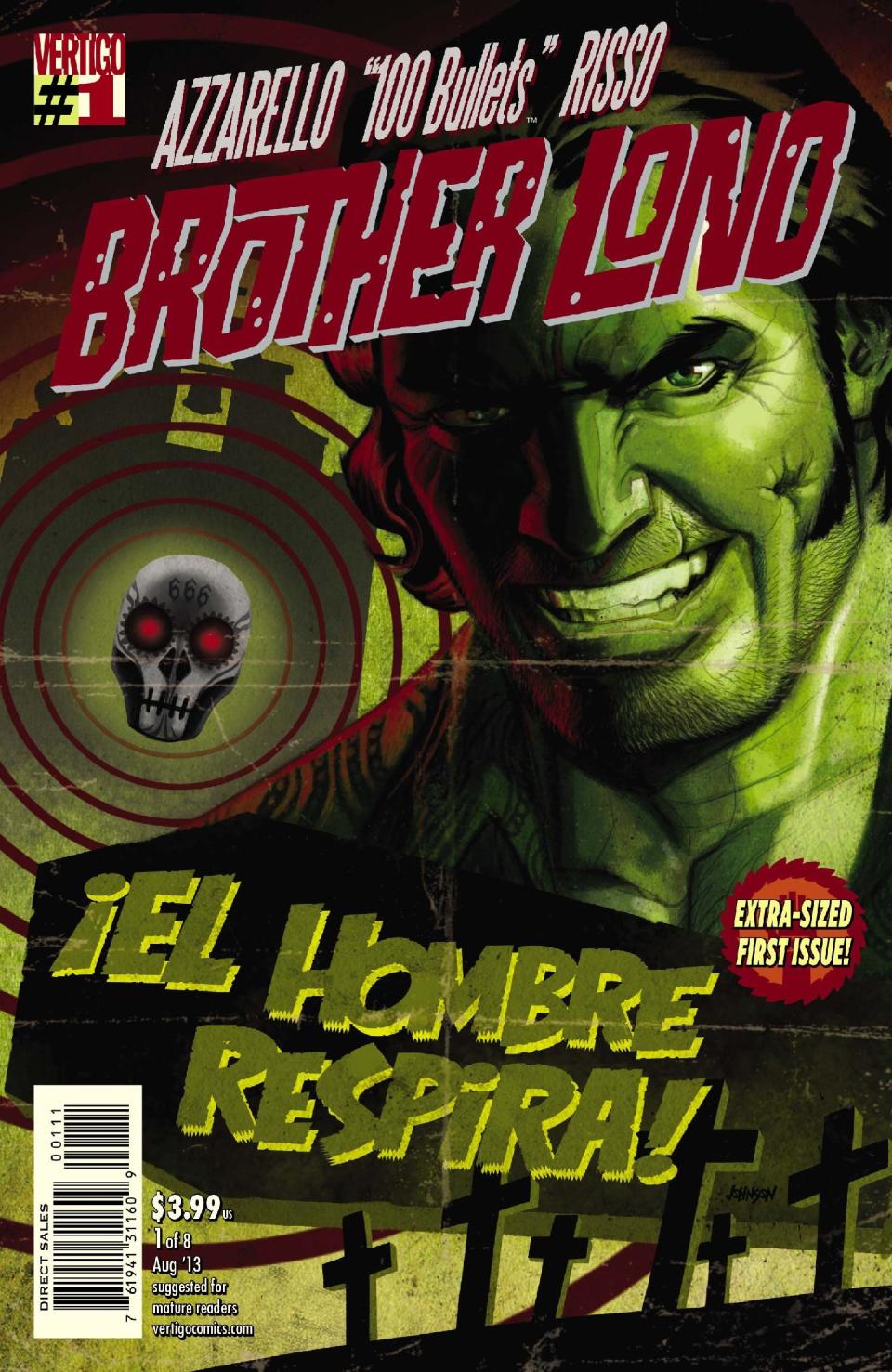 This photo provided by DC Entertainment shows the cover of "100 Bullets: Brother Lono." Vertigo Comics has long cultivated its reputation as home to the odd, unusual and unsettling. Being part of DC Entertainment, and by extension, Time Warner Inc., the opportunities for Vertigo Comics for expanding beyond the printed page are legion, a notion not lost on new executive editor Shelly Bond. Bond said the imprint, whose current and coming titles include Bill Willingham's "Fables," Scott Snyder's "The Wake," Brian Azzarello and Eduardo Risso's "100 Bullets: Brother Lono" and the upcoming graphic novel "Fairest: In All the Land" won't play it safe. (AP Photo/DC Entertainment)