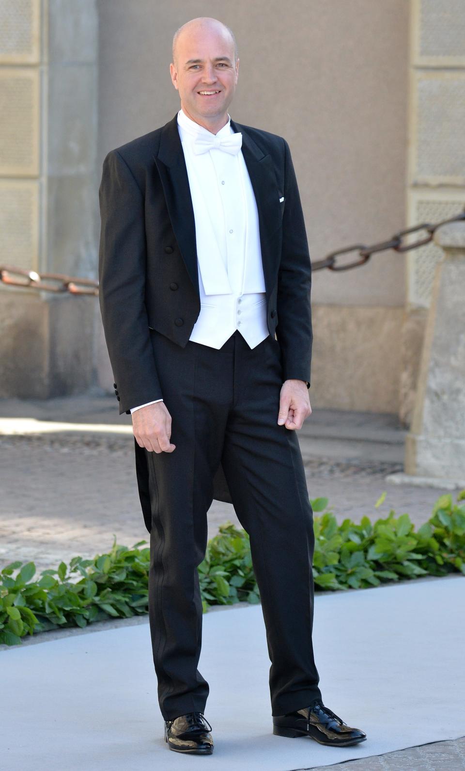 Swedish Prime Minister Fredrik Reinfeldt at the wedding of wedding of Princess Madeleine of Sweden and Christopher O'Neill.