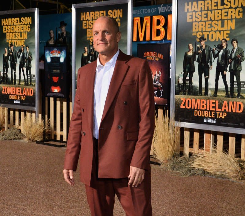 Woody Harrelson attends the premiere of "Zombieland: Double Tap" at the Regency Village Theatre in the Westwood section of Los Angeles on October 10, 2019. The actor turns 61 on July 23. File Photo by Jim Ruymen/UPI