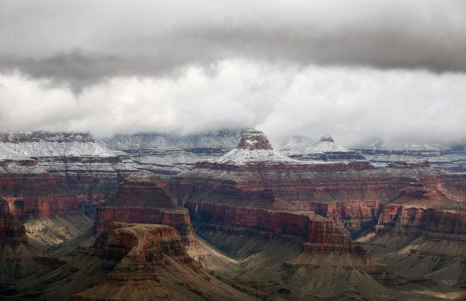 A land of extremes, the Grand Canyon National Park can prove to be treacherous to those on foot, whether it's high temperatures or icy trails.