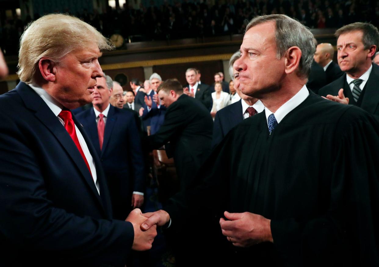 donald trump chief justice john roberts supreme court