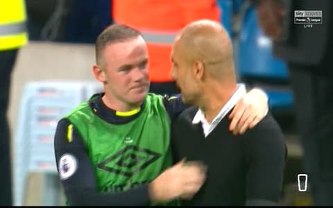 Rooney and Pep - Credit: Sky Sports