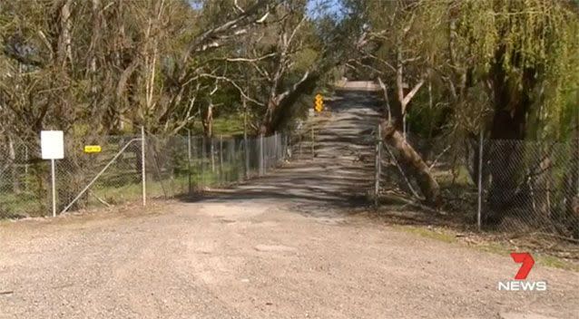 An access road to the facility. Source: 7News