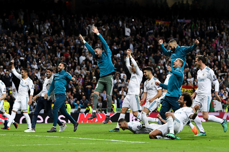 Der Jubel nach Abpfiff kannte bei Real Madrid keine Grenzen. (Bild: Getty Images)
