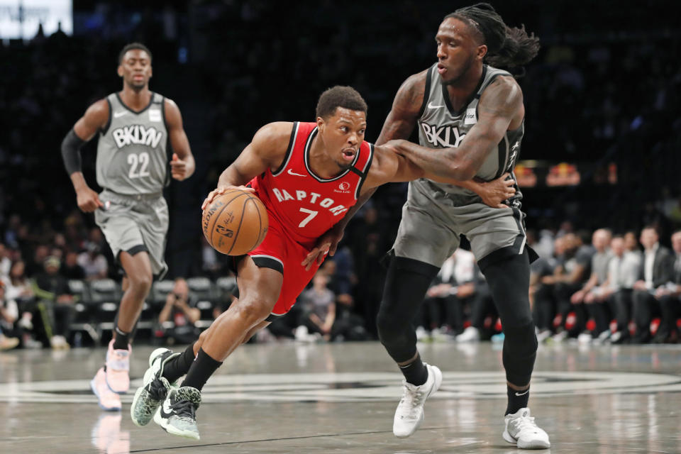 Kyle Lowry。（AP Photo/Kathy Willens）