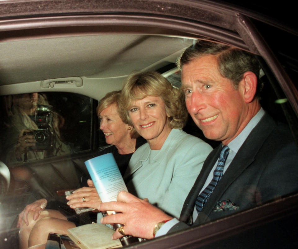 LONDON - MAY 06:  Prince Charles, the Prince of Wales and Camilla Parker-Bowles leave the Royal Festival Hall after the performance Of Rachmaninoff's Hidden Perspectives on May 6th, 1999 in London.  (Photo by Dave Benett/Getty Images)


 *** Local Caption *** Camilla Parker-Bowles;Prince Charles