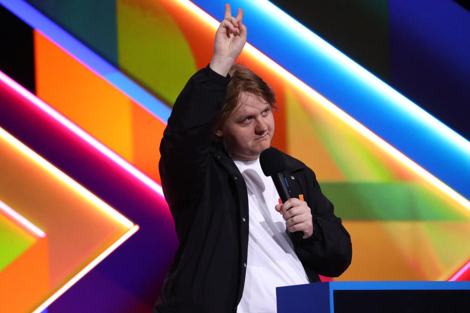<p>Lewis Capaldi isn't exactly known for censoring himself during TV appearances, but his 2021 British Album of the Year hosting duties took things to a new level. The Scottish singer's speech was so foul-mouthed, <a data-i13n="cpos:1;pos:1" href="https://uk.news.yahoo.com/lewis-capaldi-speech-repeatedly-muted-062945407.html" data-ylk="slk:it had to be muted for TV;cpos:1;pos:1;elm:context_link;itc:0;sec:content-canvas;outcm:mb_qualified_link;_E:mb_qualified_link;ct:story;" class="link  yahoo-link">it had to be muted for TV</a>. (Getty Images)</p> 