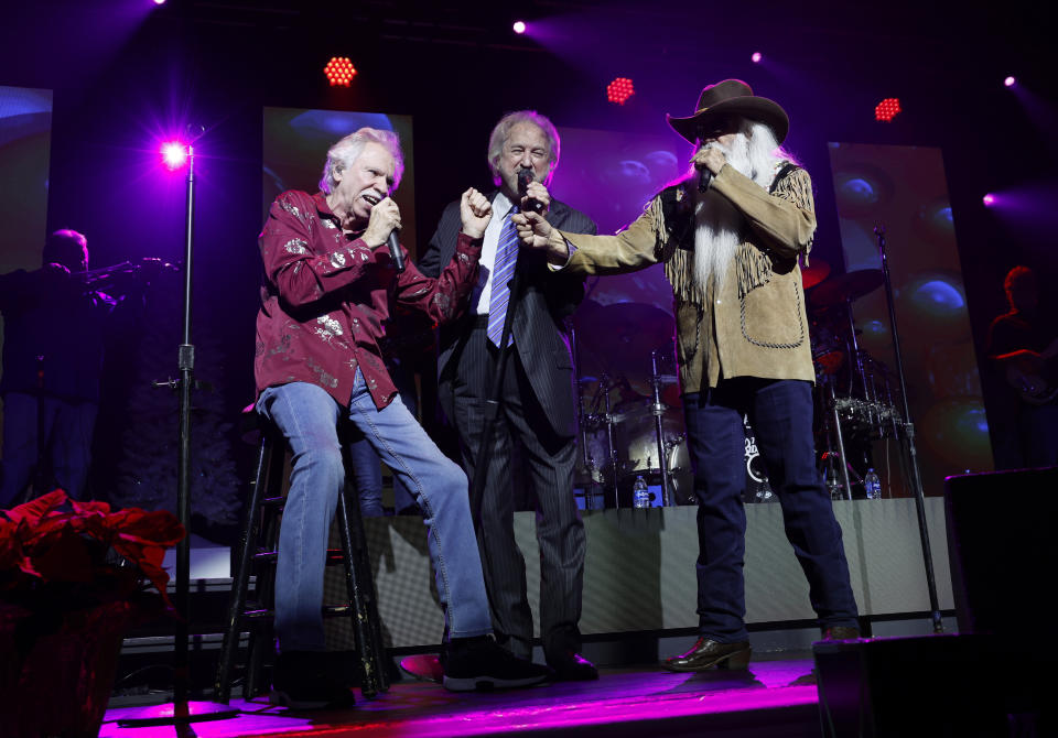 Joe Bonsall, Duane Allen and William Lee Golden of The Oak Ridge Boys perform at the Gaylord Opryland Resort on November 23, 2022 Country Faith