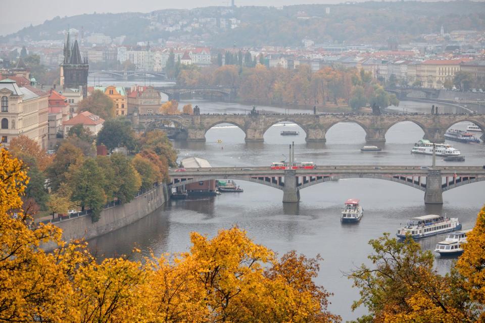 <p>Going to Prague in the fall is like traveling to a magical realm—or at least another time. </p><p><a class="link " href="https://go.redirectingat.com?id=74968X1596630&url=https%3A%2F%2Fwww.tripadvisor.com%2FHotel_Review-g274707-d4367787-Reviews-The_Emblem_Hotel-Prague_Bohemia.html&sref=https%3A%2F%2Fwww.womenshealthmag.com%2Flife%2Fg41359461%2Fbest-fall-foliage-places%2F" rel="nofollow noopener" target="_blank" data-ylk="slk:BOOK NOW">BOOK NOW</a> <strong><em>The Emblem Hotel</em></strong></p>
