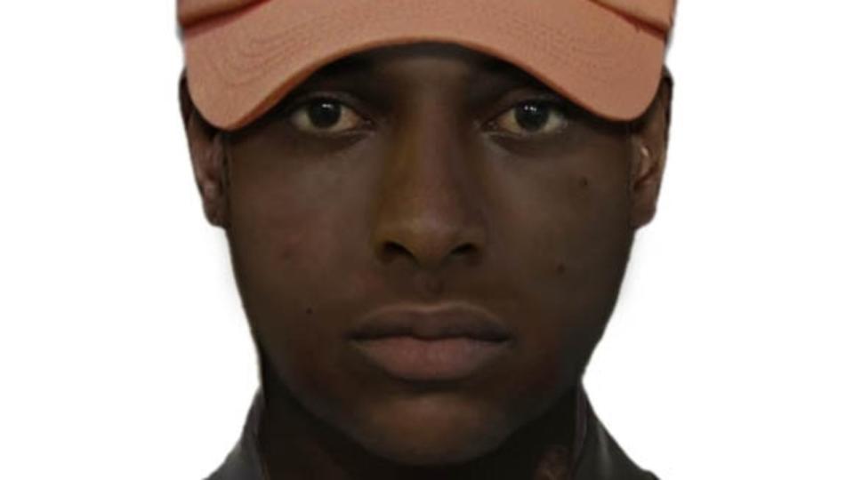 A composite image of a man police would like to speak with about an alleged sexual assault that occurred in broad daylight on a street in the Melbourne suburb of St Albans. Picture: VIC Police