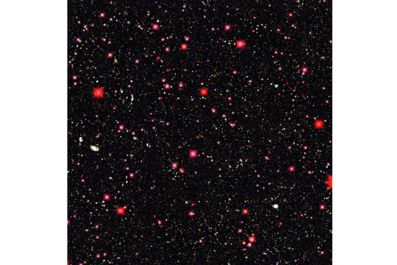 This image from a pilot project, the Deep Lens Survey (DLS), offers up an example of what the sky will look like when observed by LSST. The images from LSST will have twice DLS' depth and resolution, while also covering 50,000 times the area of