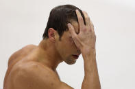 Michael Phelps of the United States leaves the pool after winning the silver in the Men's 200m Butterfly final on Day 4 of the London 2012 Olympic Games at the Aquatics Centre on July 31, 2012 in London, England. (Photo by Ezra Shaw/Getty Images)