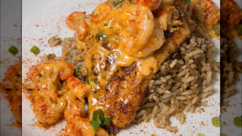 The popular Catfish Charleston dish served at Gillie's Seafood