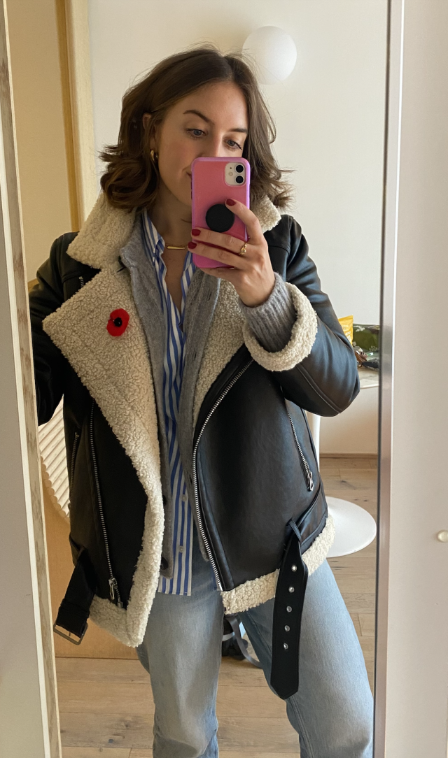 $108 This aviator jacket my wardrobe fall staple is H&M