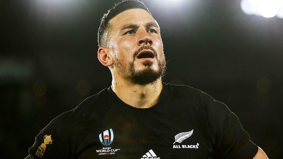 Sonny Bill Williams, pictured here in action for the All Blacks at the Rugby World Cup.