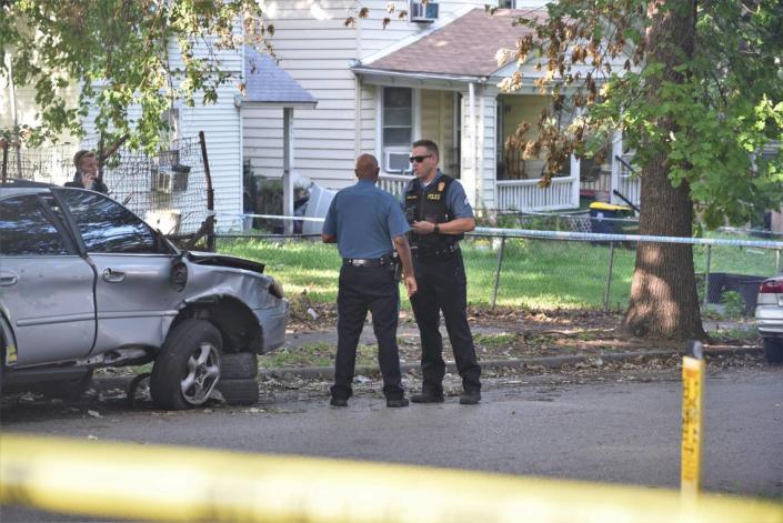 Kansas City police were investigating a homicide Friday after a man was found fatally shot on the sidewalk in the 3400 block of Roberts Street.