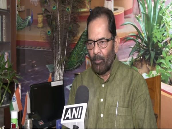 Union Minority Affairs Minister Mukhtar Abbas Naqvi (Photo/ANI)