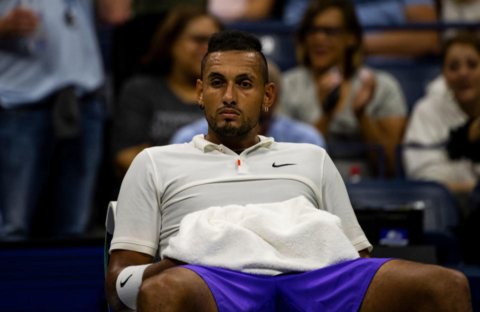 Nick Kyrgios at the US Open. (Getty Images)