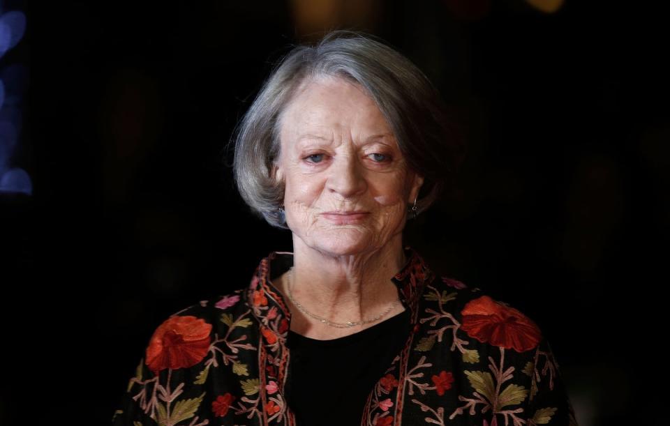 Maggie Smith arrives for 