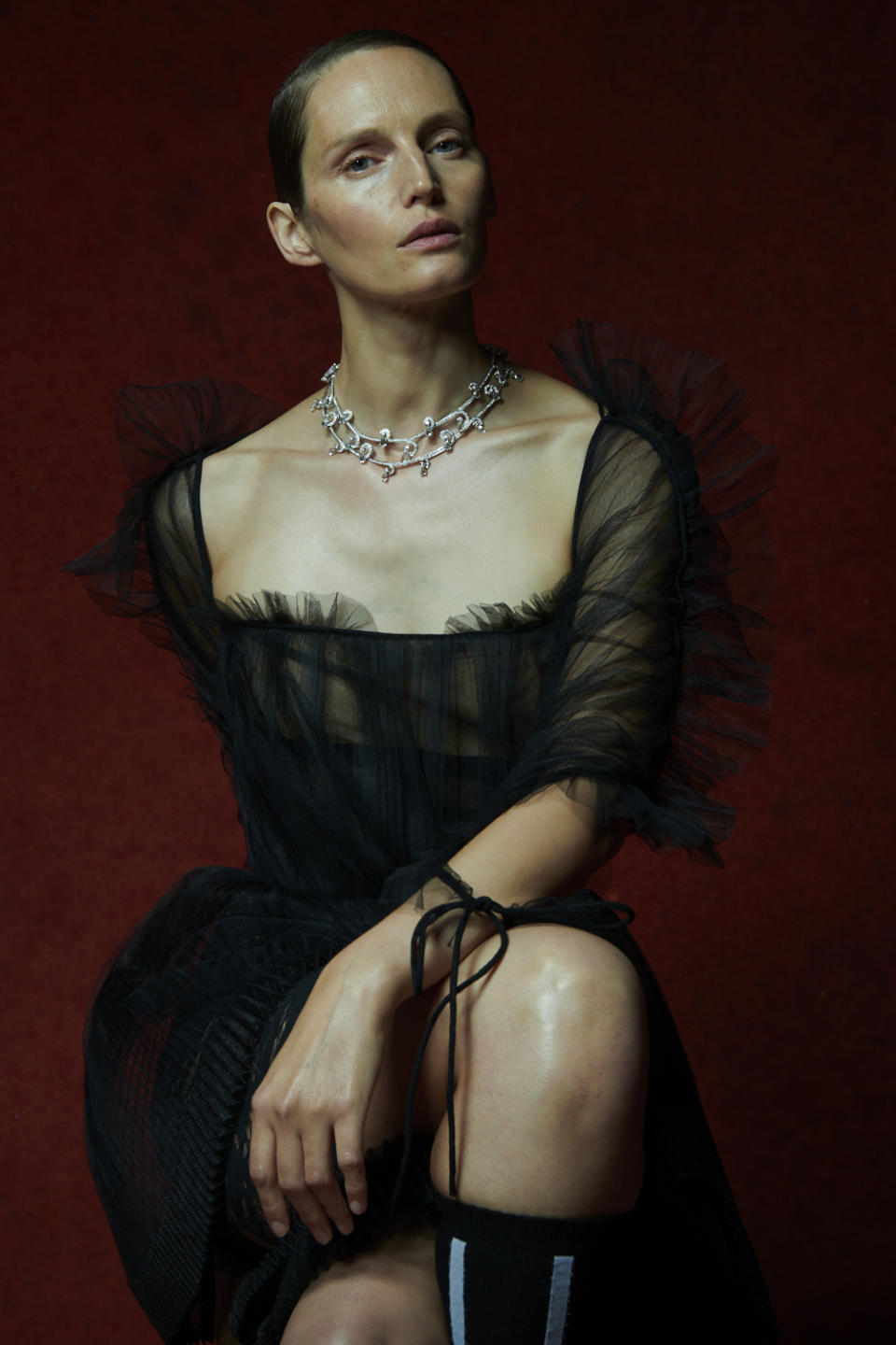 Salini’s jewels worn by Vivien Solari, photographed by Damian Foxe.