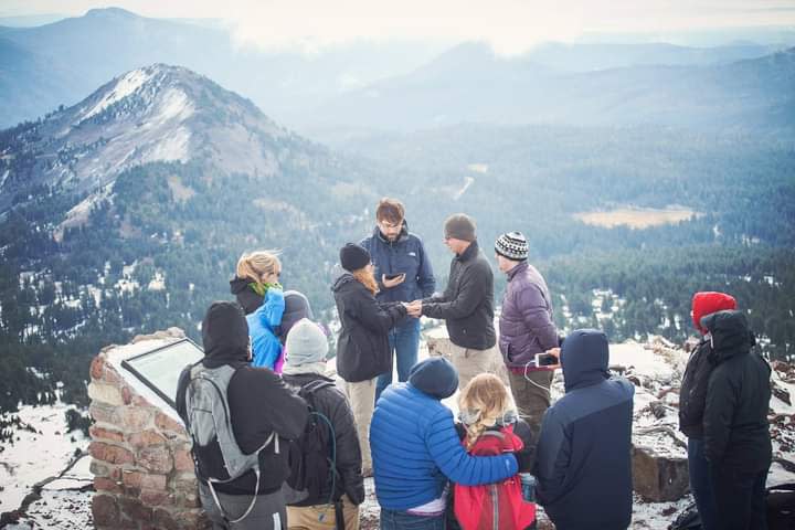 Danica Willis and Matt Romeyn were married on Sept. 26, 2014, atop a volcano - Mt. Lassen, in Lassen Volcanic National Park in California.