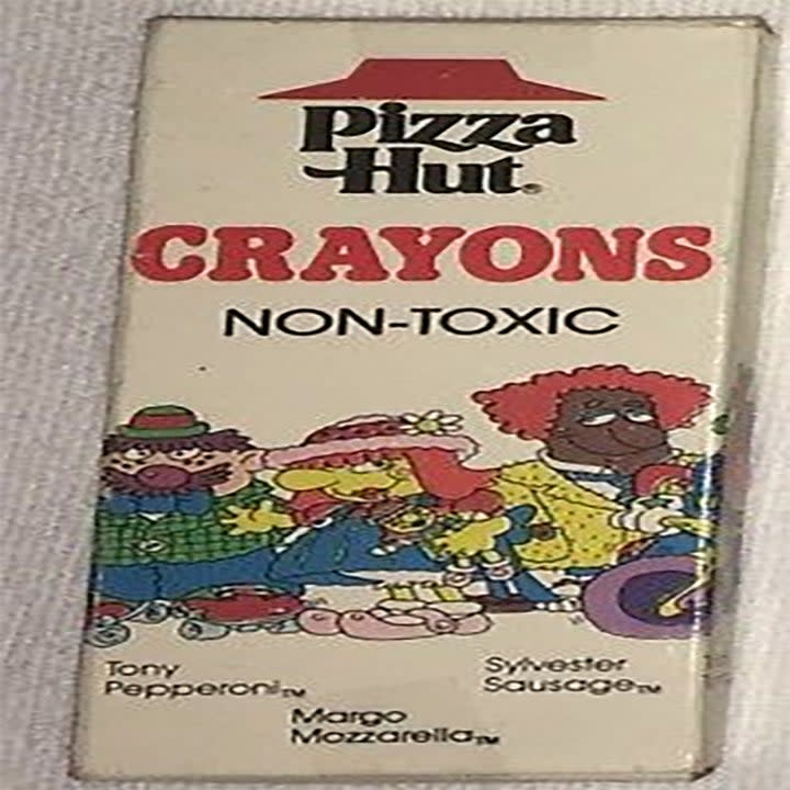 Pizza Hut crayons