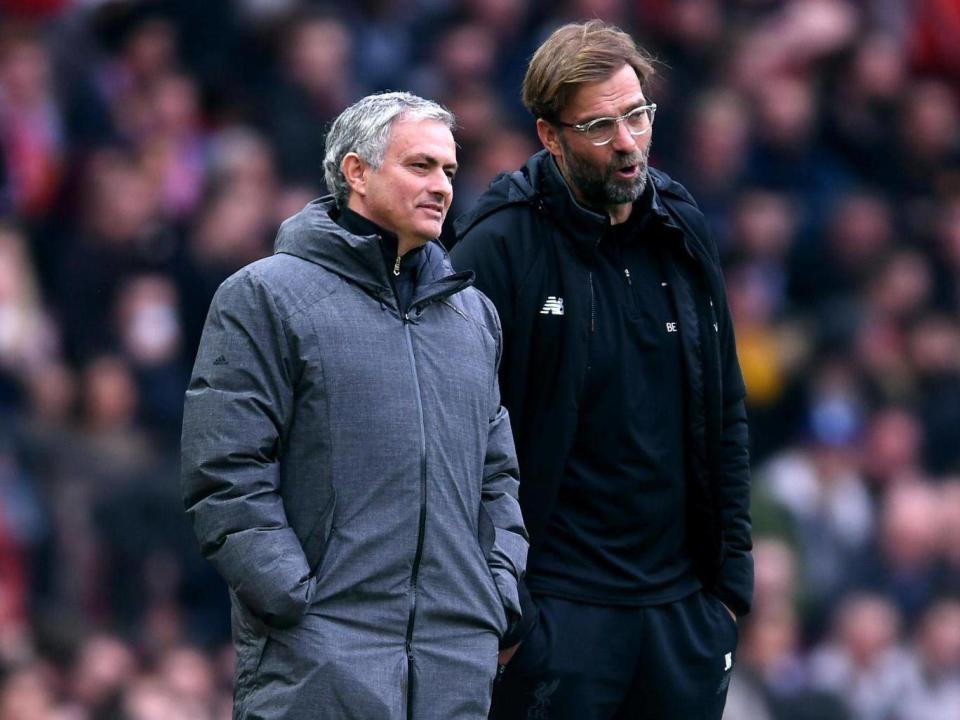 Jose Mourinho and Jurgen Klopp go head to head on Sunday (Getty Images)