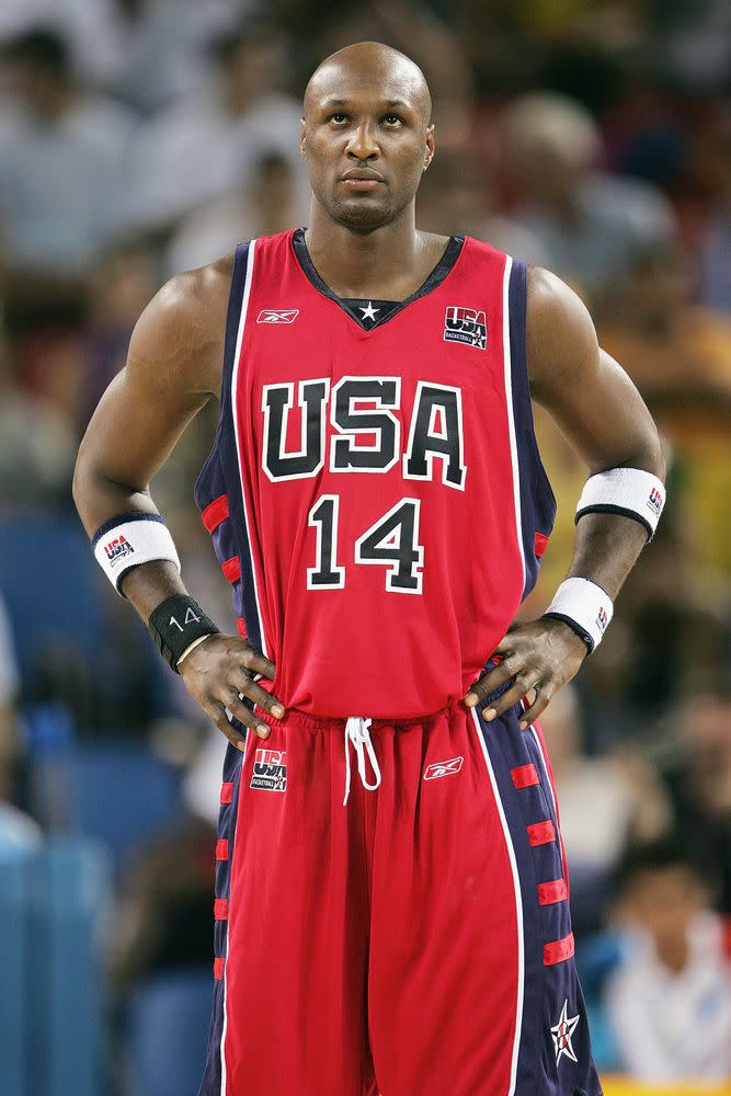 Lamar Odom at 2004 Olympics | Jamie Squire/Getty