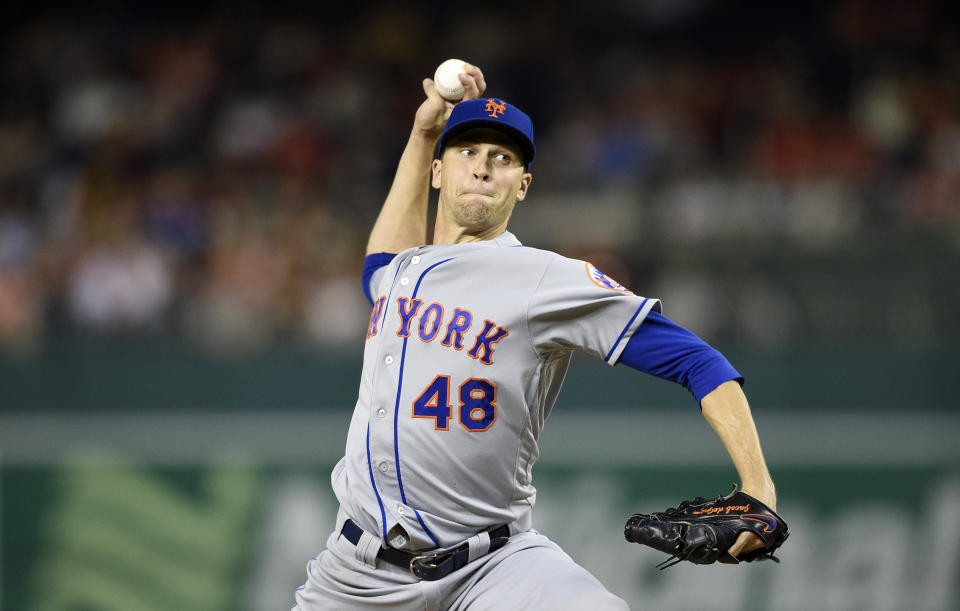 Jacob deGrom’s agent is a finalist to be the Mets’ next general manager. (AP Photo/Nick Wass)