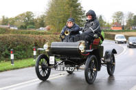 <p>Ford is often credited with inventing the moving production line. But the <strong>Curved Dash Oldsmobile</strong> (pictured) was the world's first mass-produced car, introduced in 1901 – the Model T didn't appear until 1908. Despite this, Henry Ford took his inspiration from the <strong>clockmaking</strong> and <strong>armaments industries</strong>, with his production line cutting manufacturing times from 12.5 hours to just 1.5 hours. Incidentally, the reason why his Model T came only in black for a while, was that it was the only colour that <strong>dried fast enough</strong> to keep up with the rate of production.</p>