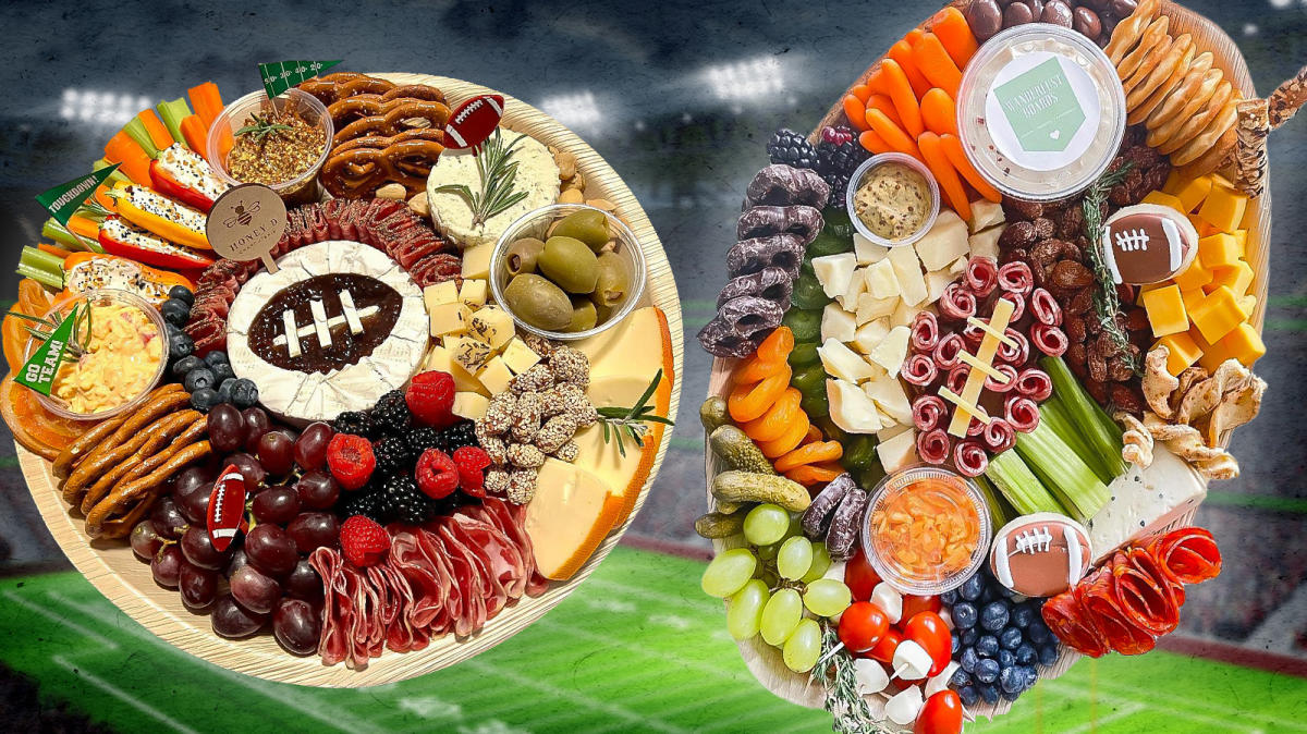 Elevate Your Super Bowl Party With A Football Themed Charcuterie Board - Yahoo  Sports