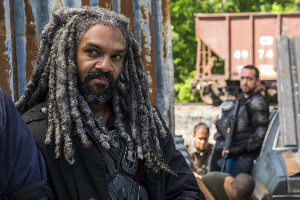 <p>Khary Payton as Ezekiel in AMC’s <i>The Walking Dead</i>.<br>(Photo: Gene Page/AMC) </p>