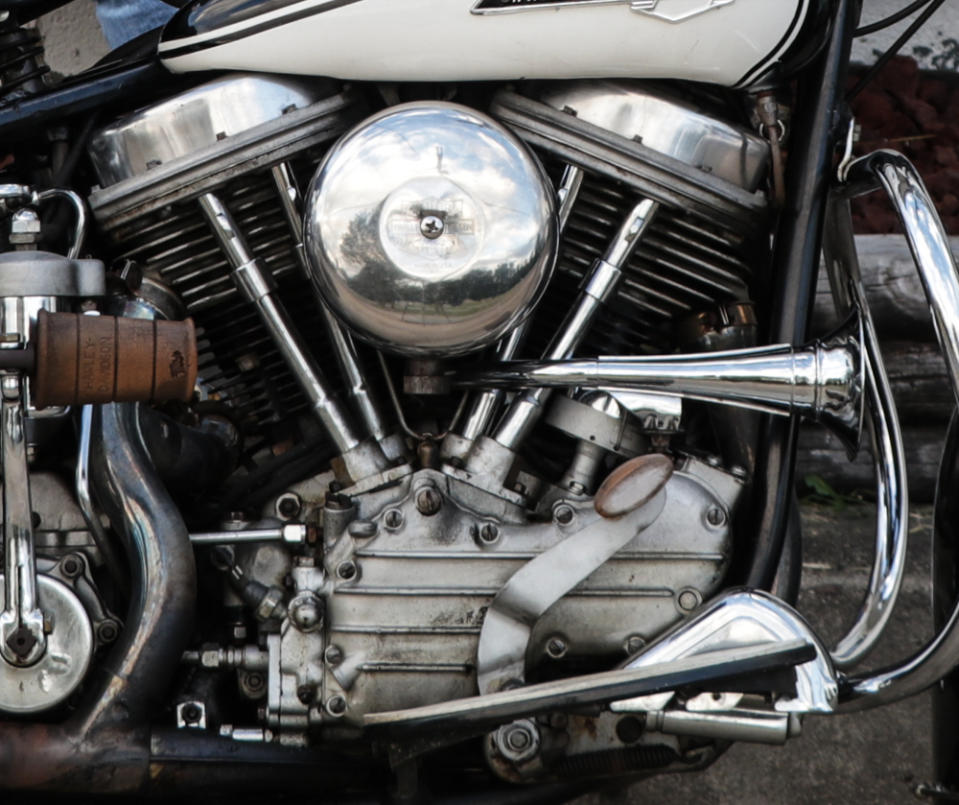 Harley-Davidson produced the Panhead engine from 1948 - 1965.
