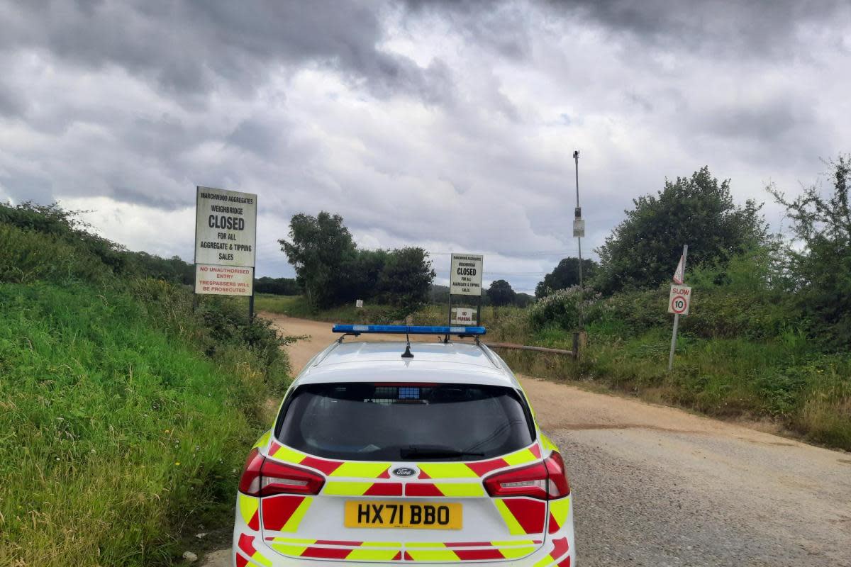 Police investigate criminal damage to plant machinery being in the New Forest <i>(Image: Hampshire Police)</i>