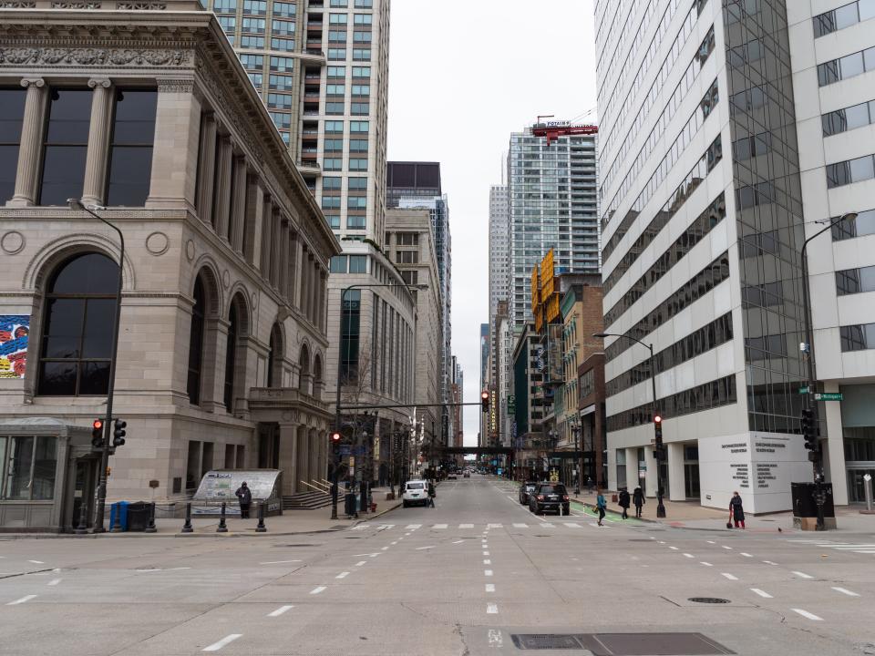 Chicago, March 2020, after lockdown order