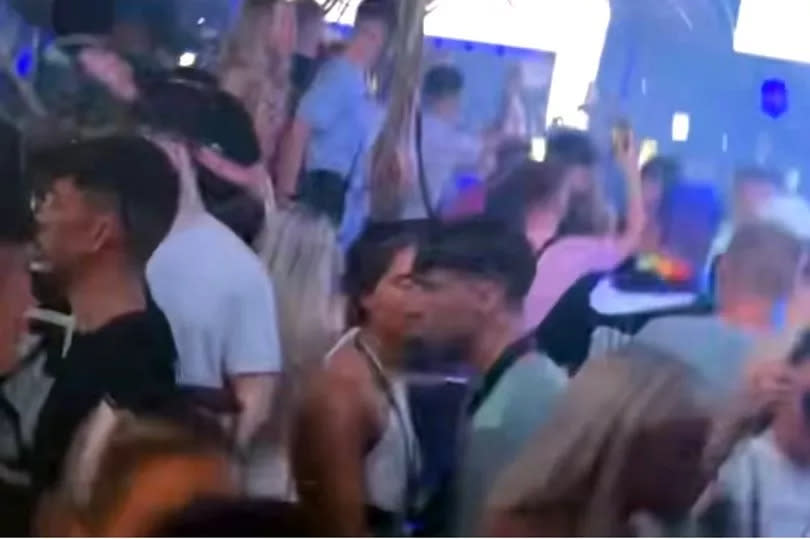 Tik Tok screen grab of Jay Slater with (it is believed) Lucy Mae Law at the NRG music festival on Sunday night before he went missing