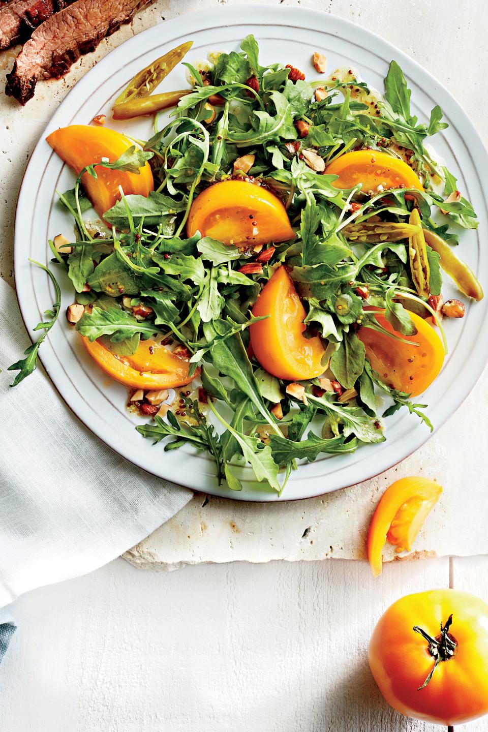 Arugula Salad with Smoked Almonds