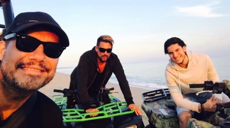 La foto que publicó Marcelo Tinelli andando en jeep en Punta del Este. Foto: Instagram Marcelo Tinelli