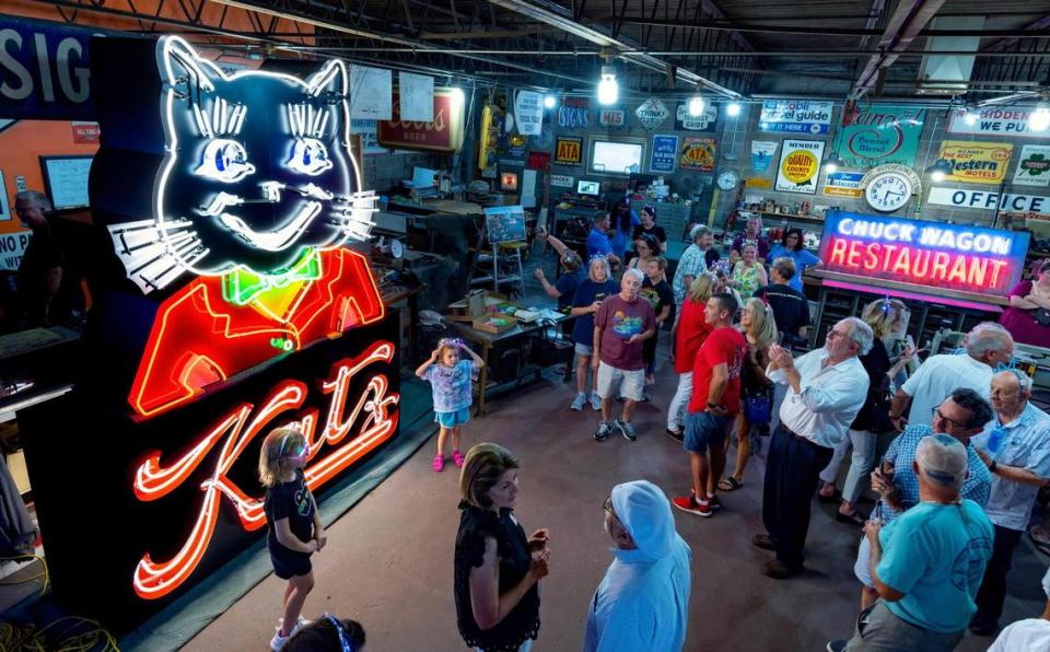A recreation of the Katz Drug Store sign was unveiled in August at Fossil Forge in Lee’s Summit. The neon tubing was made by Element Ten on Troost Avenue.