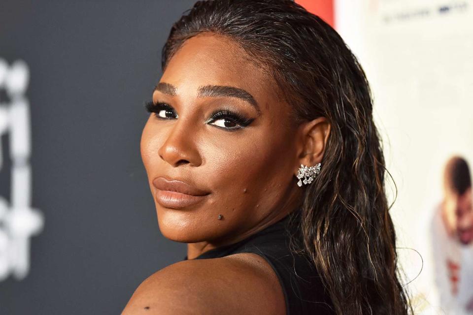 <p>Axelle/Bauer-Griffin/FilmMagic</p> Serena Williams on red carpet.