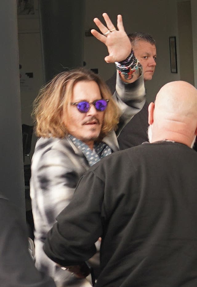 Johnny Depp in the UK