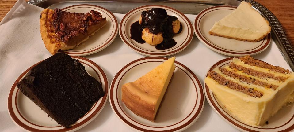 Who doesn't love a dessert tray? At Andre's, $10 each, but order whipped cream for $1 more.