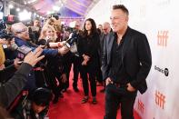 Bruce Springsteen walks the red carpet at the <em>Western Stars </em>premiere during the Toronto International Film Festival on Thursday.